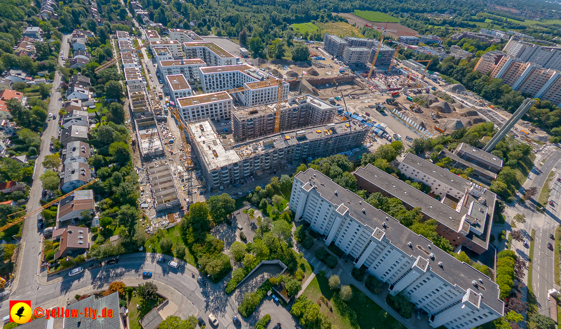 02.09.2023 - eine neue Baugrube auf dem Alexisquartier in Neuperlach